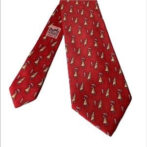 Hermes Bright rainy days Silk tie NWOT